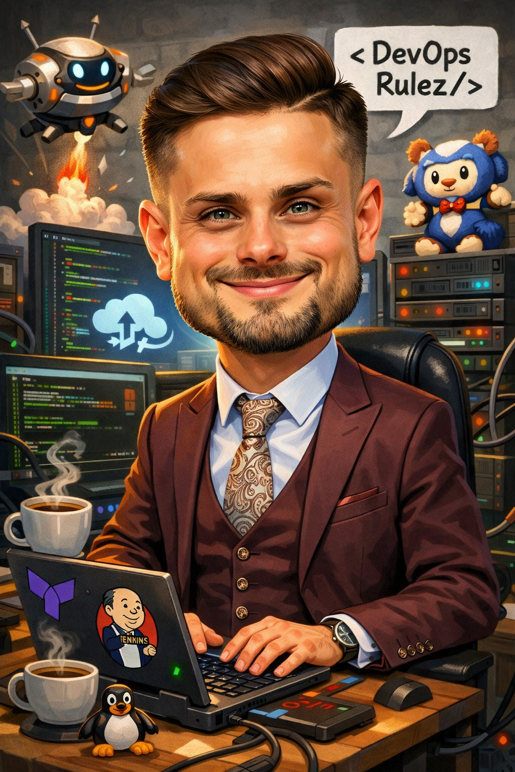 Stefan Dobreanu caricature